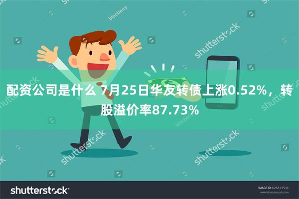 配资公司是什么 7月25日华友转债上涨0.52%，转股溢价率87.73%