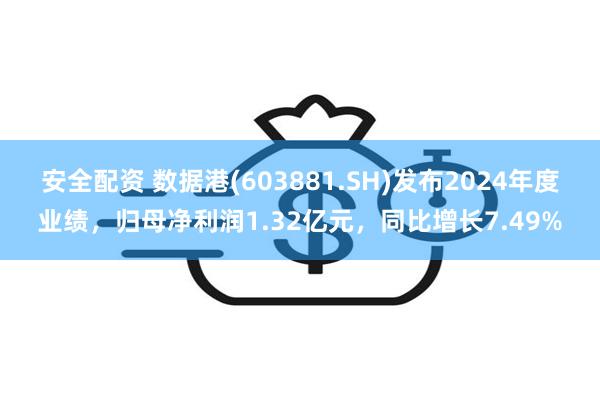 安全配资 数据港(603881.SH)发布2024年度业绩，归母净利润1.32亿元，同比增长7.49%
