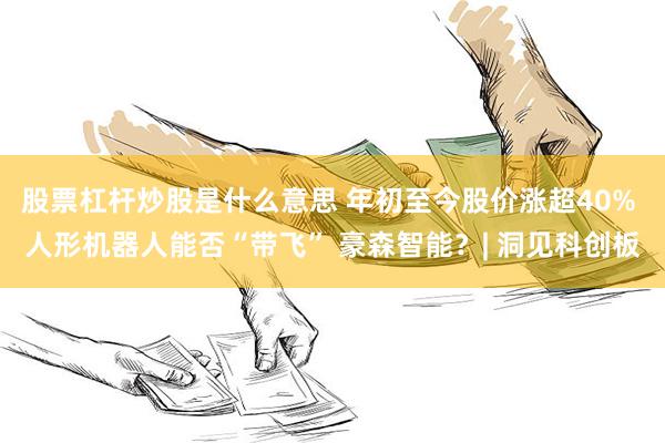 股票杠杆炒股是什么意思 年初至今股价涨超40% 人形机器人能否“带飞” 豪森智能？| 洞见科创板
