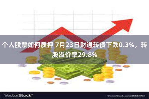 个人股票如何质押 7月23日财通转债下跌0.3%，转股溢价率29.8%