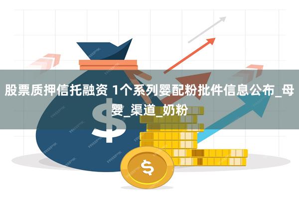 股票质押信托融资 1个系列婴配粉批件信息公布_母婴_渠道_奶粉