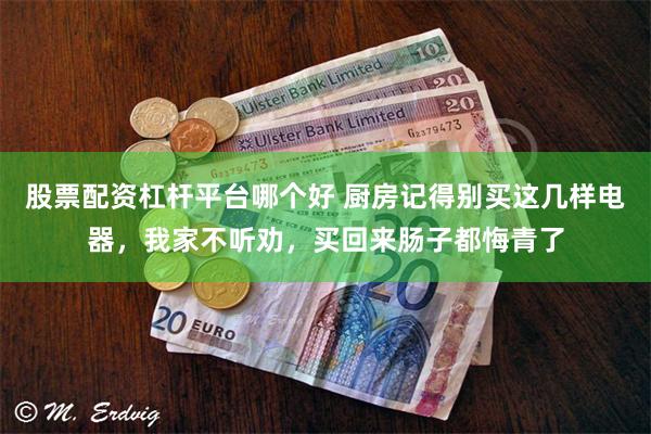 股票配资杠杆平台哪个好 厨房记得别买这几样电器，我家不听劝，买回来肠子都悔青了
